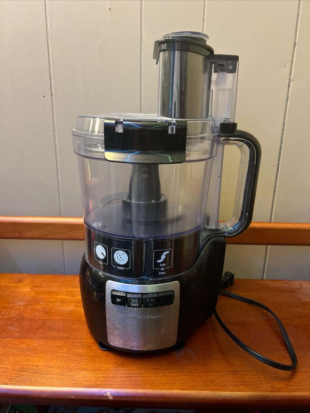 Hamilton Beach Stack & Snap 10-Cup Food Processor, Black